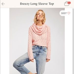 Free People Breezy Long Sleeve Top
